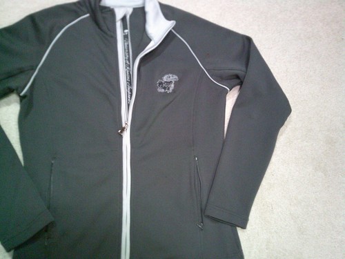 University of Kansas Jayhawks Full Zip Jacket Womens Small Gray Levelwear - Picture 4 of 17