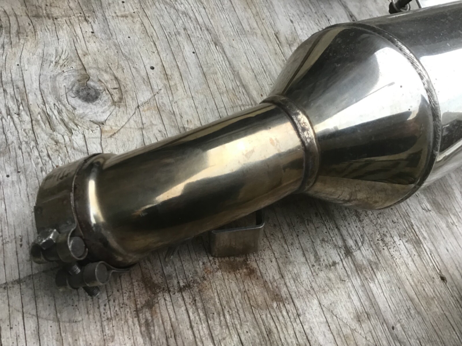 Moto Guzzi Breva V1200 exhaust header pipes and silencer from 2009