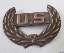 VINTAGE REPRO CIVIL WAR INSIGNIA PIN Back Military Army USA U.S. solid brass Mi