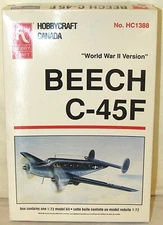 HobbyCraft Canada #HC1388 Beech C-45 F  WWII Version 1:72 Scale Open Box - NOS
