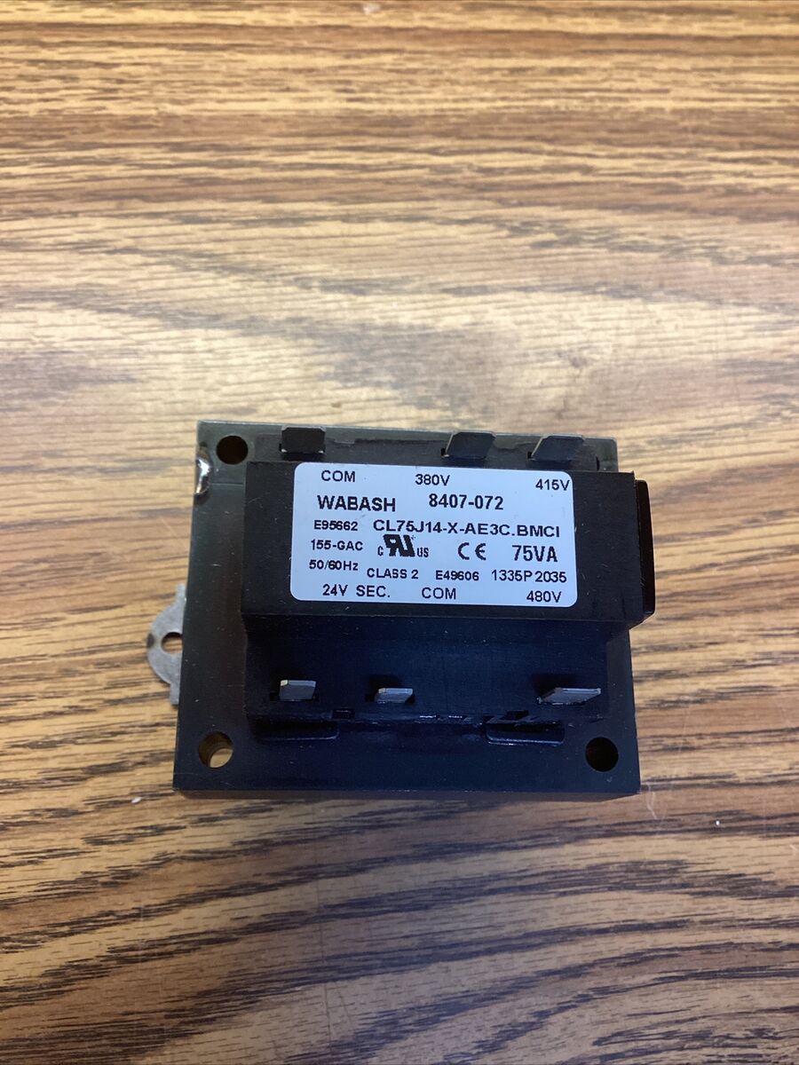 Wabash 8407-072 Transformer 380V 50/60Hz CL75J14-X-AE3C.BMCI Wabash 8407-072 Transformer 380V 50/60Hz CL75J14-X-AE3C.BMCI