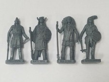 INDIAN CHIEFS - METAL KINDER SURPRISE FIGURINE. Metallfiguren. IRON SET - ALL 4
