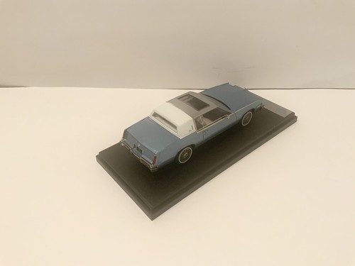 EMC 1985 Cadillac Eldorado Biarritz with steinless steel roof blue 1/43 Handmade - Picture 6 of 7