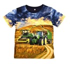 Jungen T-Shirt Traktor Häcksler Trecker Fotodruck Farmer Landwirt Bauer H-401