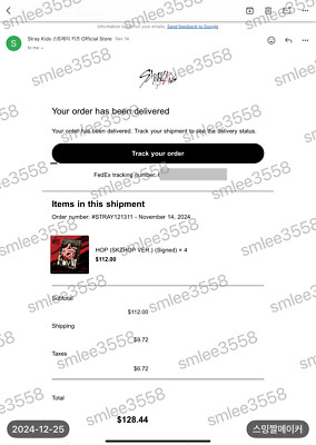 STRAY KIDS HOP Official Authentic SKZ Store Signed Postcard (READ