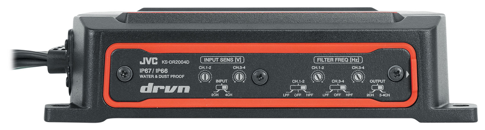 JVC KS-DR2004D 600 Вт 4-канальный морской усилитель для квадроциклов UTVавтомобилей мощностью 600 Вт Домашние колонки