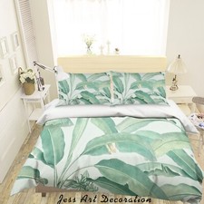 3D Green Leaves Pattern Quilt Cover Set Duvet Cover Bedding Pillowcases