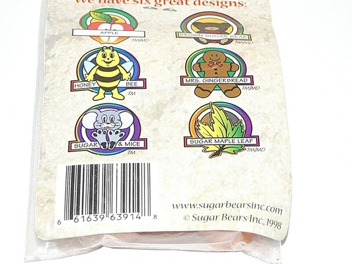 The Original Brown Sugar Bear Mrs. Pan de jengibre vintage 1998 uso seco o húmedo - Imagen 5 de 5