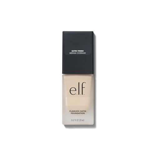 e.l.f. Base satinada impecable cobertura ligera y media, perla 0,68 fl oz - Imagen 6 de 7
