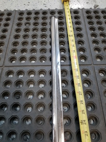 1957 CHEVY BELAIR SEDAN FRONT DOOR SIDE BODY TRIM, LEFT ORIGINAL, AS IS - Picture 4 of 10