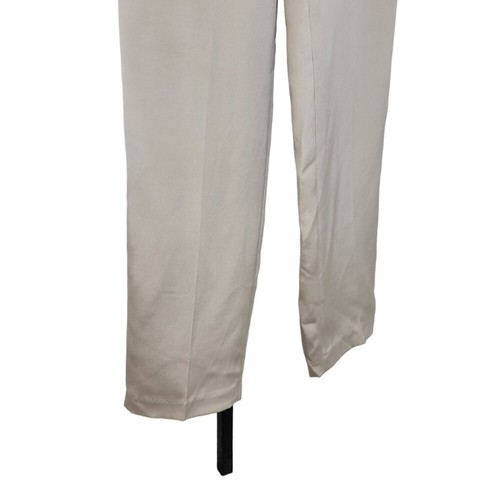 3.1 Phillip Lim Womens Silk Tapered Trouser Pants Size 6 Tall High Waist - Picture 9 of 10
