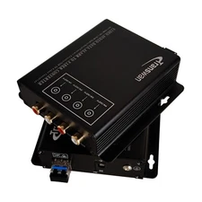 4 Ch RCA Audio Over Fiber Extender to 20 Km over SM Fiber/2 Km MMF, RCA to Fiber