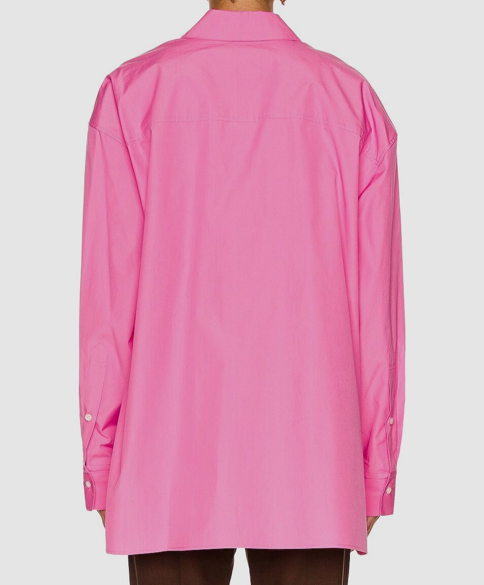 $290 Loulou Studio Woman's Pink Espanto Poplin Button-Down