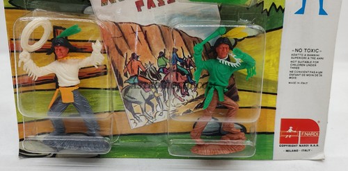 NARDI SOLDATINI WEST INDIANI FUMETTO NEW IN BOX SIGILLATA VINTAGE '70 GIO MAN - Picture 3 of 4