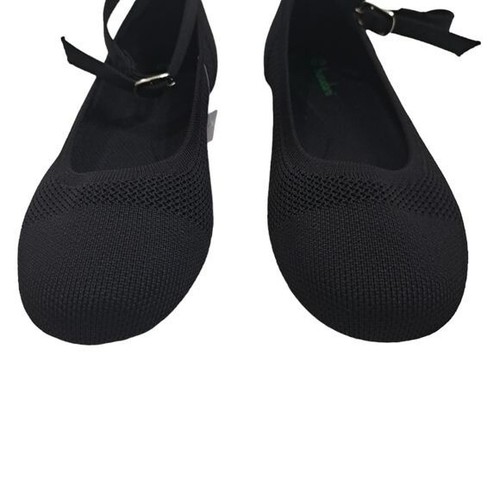 Burudani Women's Black Round Toe Flat Shoes Removable Ankle Strap Size 7.5 - Picture 6 of 15