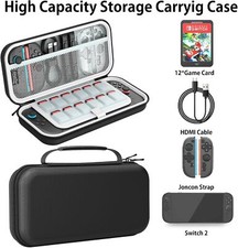 Carrying Case for Nintendo Switch 2 2025, Portable Switch 2 Travel Bag Case New