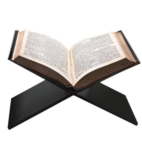 Transparent/Black Recipe Stand X Shape Cookbook Stand Book Display Stand Bible - Picture 11 of 14