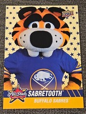 NHL 2024 All Star Game Toronto Upper Deck Buffalo Sabres SABRETOOTH Mascot Card