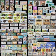 Worldwide Stamp Collection Mint (Ed. 6) - 59 Full Sets - 43 Different Countries
