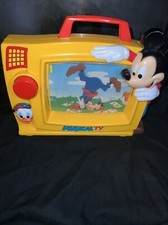 Disney Mickey Mouse Scrolling Musical TV. Tested And Works. Rare