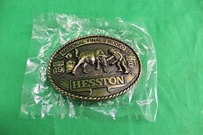 1981 HESSTON NFR National Finals Rodeo Western Belt Buckle NOS NEW