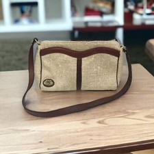 Borsa vintage Etienne Aigner originale artigianale beige boucle e pelle RARA