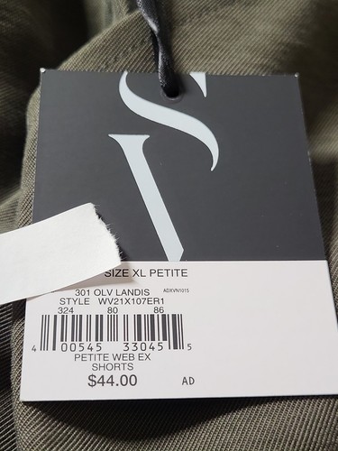 Pantalones cortos para mujer SIMPLY VERA VERA WANG pequeños de cintura alta talla X grandes (16-18) nuevos con etiquetas - Imagen 10 de 11