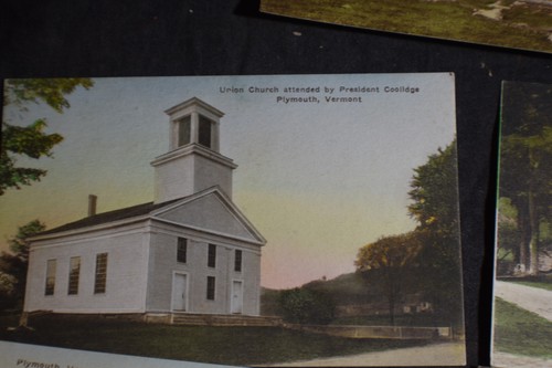 5 Hand Colored Vermont Postcards *Calvin Coolidge* - Picture 3 of 8