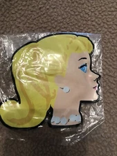 RARE Vinyl  Barbie  Head  Profile Coin Purse /Keychain - F. A. O. Schwarz  New 