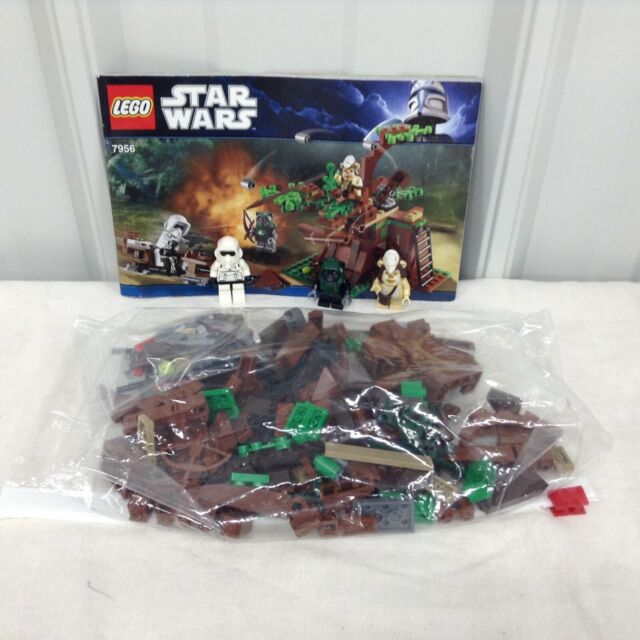 100% Complete Set LEGO Star Wars Ewok Attack (7956) W/ Manual 100% Complete Set LEGO Star Wars Ewok Attack (7956) W/ Manual