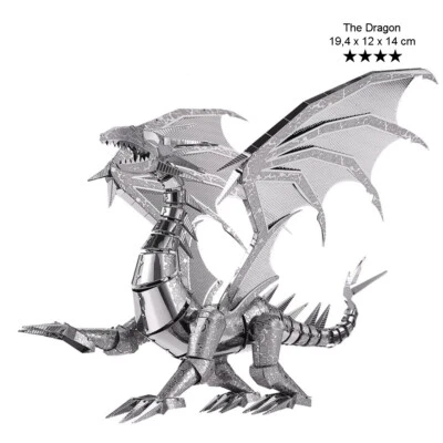 ZOYOKI Flaming DRAGON 3D Laser Metall Puzzle EXTRA GROSS Bausatz Feuer Drache