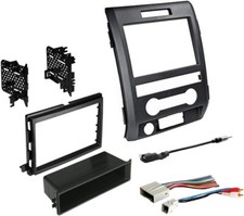 Single or Double DIN Radio Complete Dash Kit, 2009-2014 Ford F-150 with Antenna