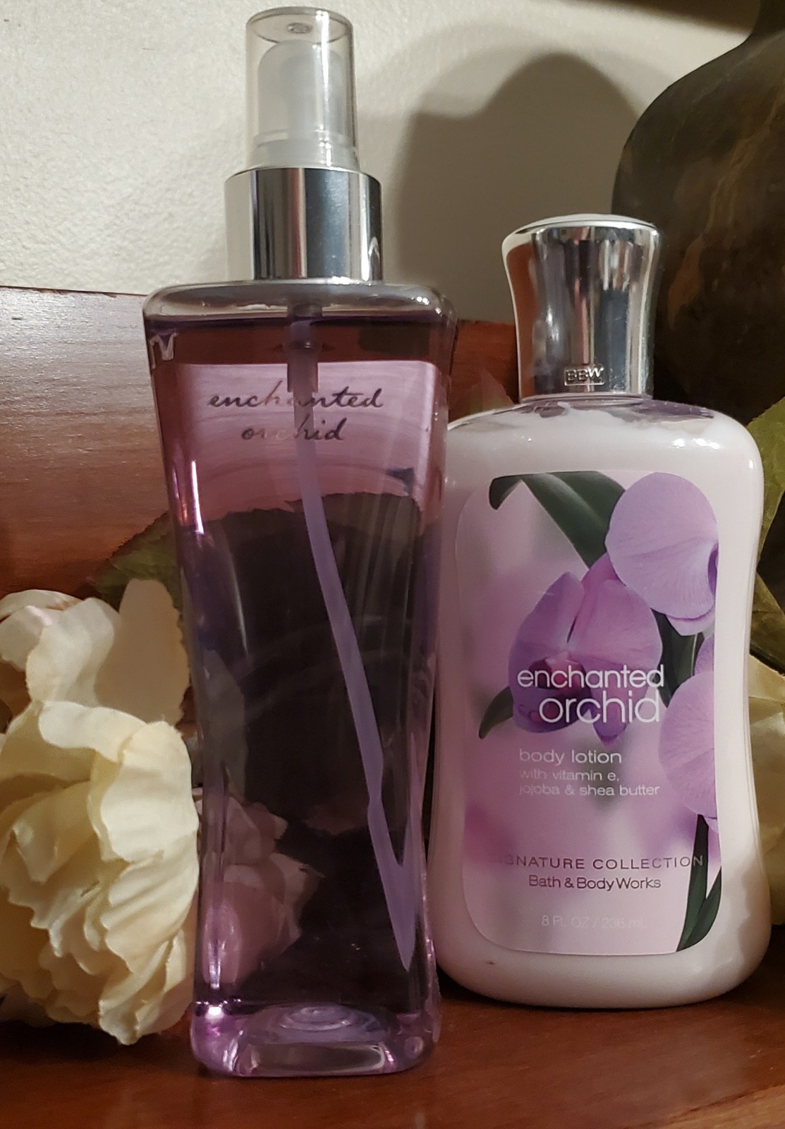 Bath & Body Works ENCHANTED ORCHID BODY MIST & LOTION Rare AUTHENTIC HARD TO FND