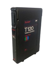 Black VHS Tape Hard Storage Cases EMPTY 3M Clamshells Long Term Storage T120