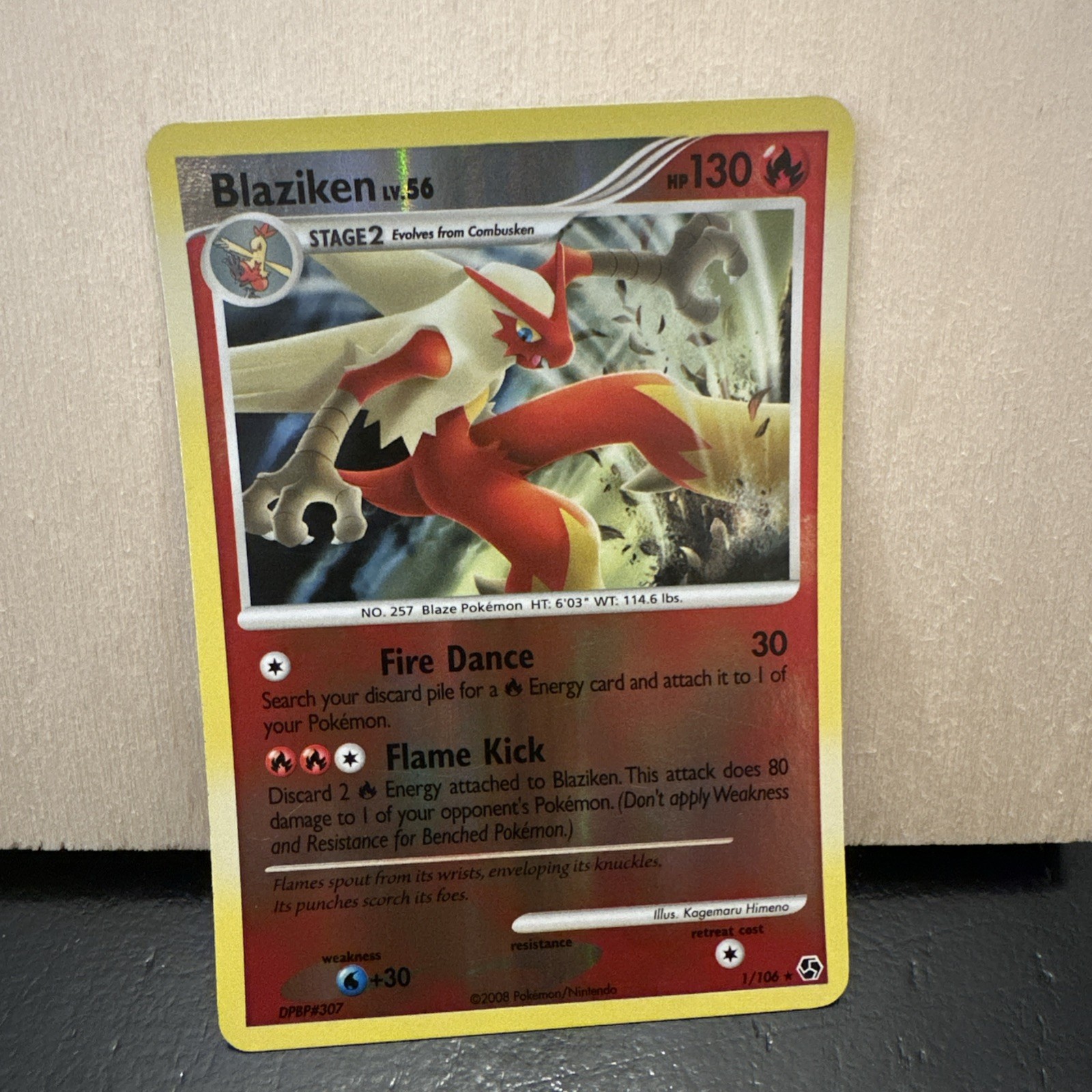 Blaziken 1/106 Great Encounters Reverse Holo Pokemon Card