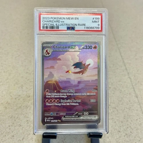Charizard ex 199/165 Sv: Scarlet & Violet 151 Holo PSA 9