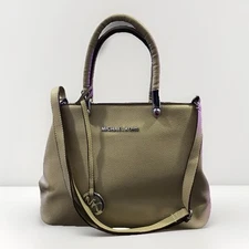 Michael Kors 2Way Handbag Shoulder Bag Crossbody Women's Beige