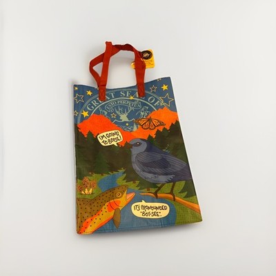 Trader Joes Tragetasche Idaho Kartoffeln Berg Bluebird Boise wiederverwendbar neu mit Etikett