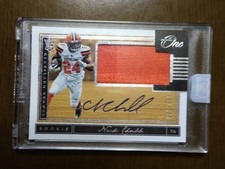 2018 Panini One Football Nick Chubb Auto