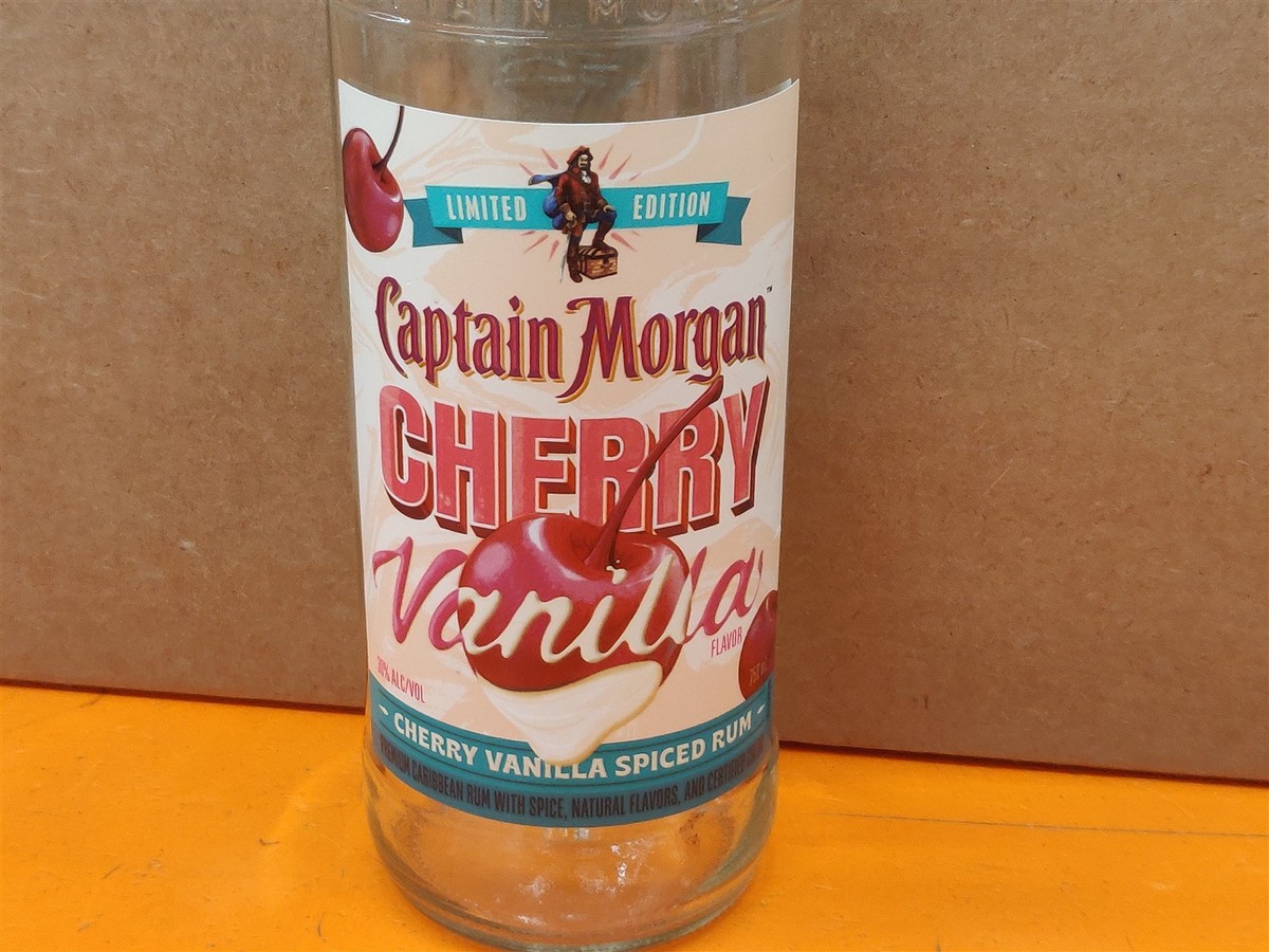 EMPTY Limited Edition 750mL Captain Morgan Cherry Vanilla Rum w/o