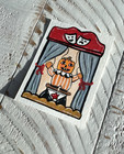 ACEO ORIGINAL VINTAGE Halloween Pumpkin Design DOODLEALLADAY signed — photo 2