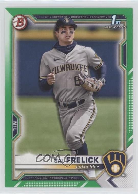 2021 Bowman Draft Green 87/99 Sal Frelick #BD-172 7c7