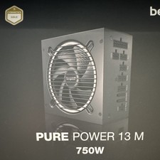 be quiet Pure Power 13 M 750W Modular ATX Power Supply 80 PLUS Gold Black