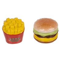 Burger & Pommes Salz- Und Pfefferstreuer Set Aus Keramik