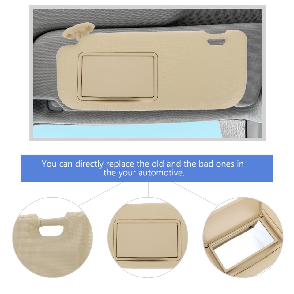 Driver Side Sun Visor with Mirror Replacement Car Interior Sun ...