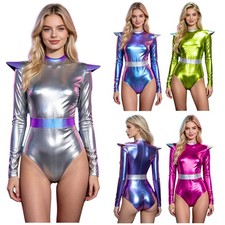 Women's Bodysuit Show Jumpsuit Leotard Cosplay Music Festival Catsuit Disco
