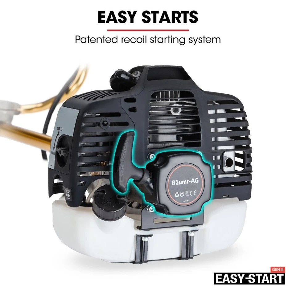 Baumr-AG 65cc Brushcutter Whipper Snipper Trimmer Brush Cutter Multi Pole Tool - image 3 of 4