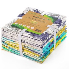 Eco-Friendly Reusable Dish Cloth Set 10-Pk Multipurpose Kitchen Cleaning