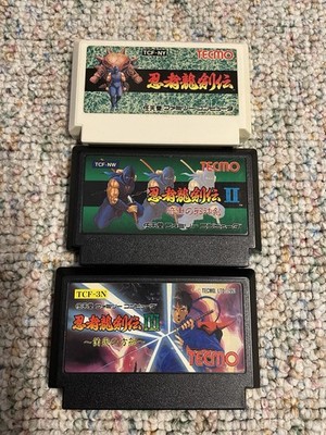 Ninja Gaiden 1 2 3 Famicom Lot Japan Ninja Ryukenden