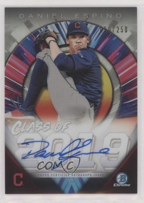 2019 Bowman Draft Chrome Class of 2019 50/250 Daniel Espino #C19A-DE Auto s3g